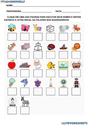 Conhecendo o Alfabeto