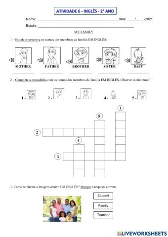 2° ano - INGLÊS - SEMANA 6