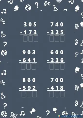 Restas con reagrupación