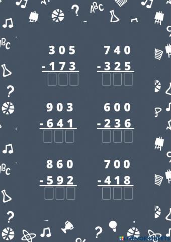 Restas con reagrupación