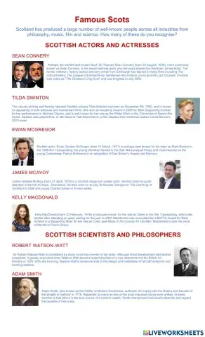 Famous Scots