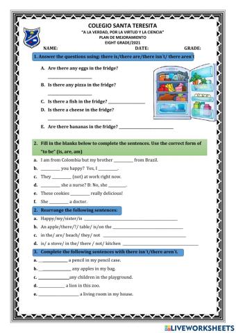 Test-there is-there are