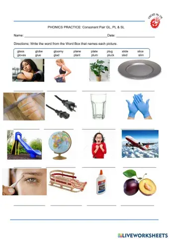 Consonant Pair GL, PL & SL