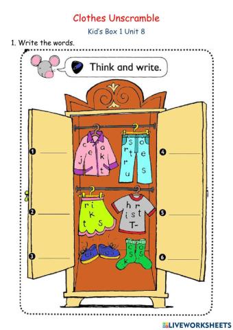 Kid's Box 1. Clothes