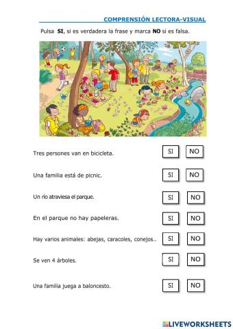 Comprensión lectora -visual