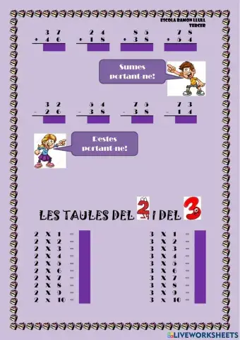 Algunes operacions senzilles