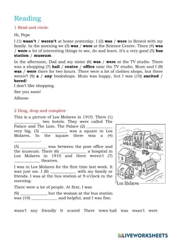 Reading was were wasn't weren't