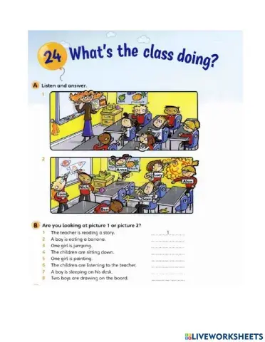 What's the class doing?