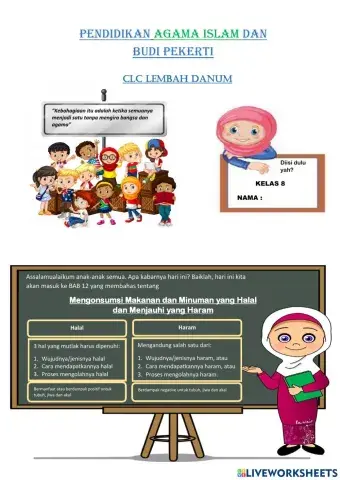 Mengonsumsi makanan dan minuman yang halal dan menjauhi yang haram