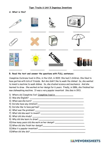 Tiger Tracks 6 Unit 5