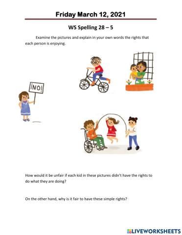 Worksheet