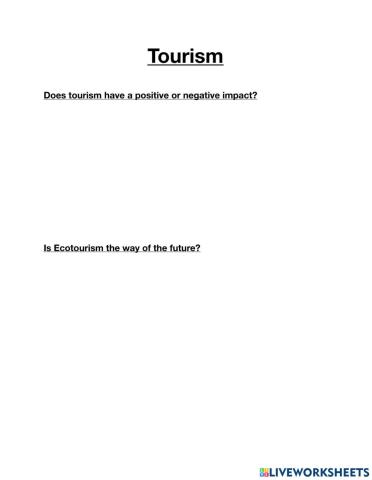 Tourism writing