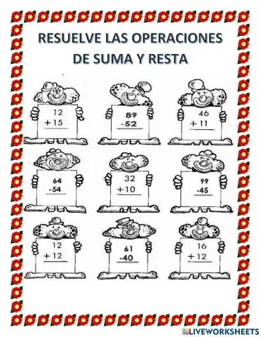Sumas y restas