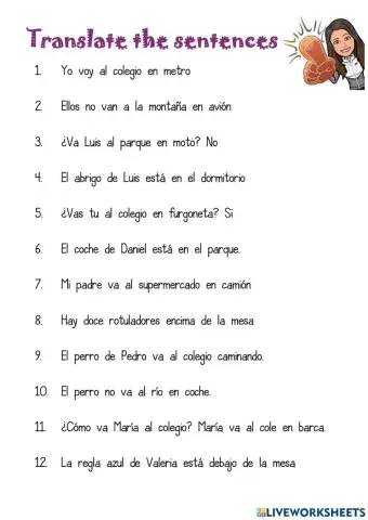 There is - there are - present simple - present continuo- main of transport