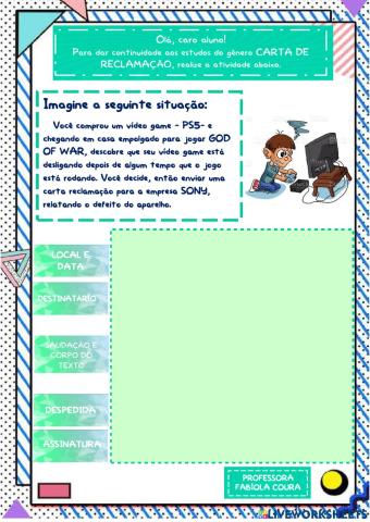 Carta de reclamação