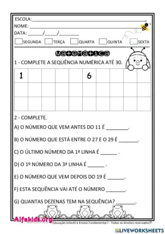 Sequência numérica