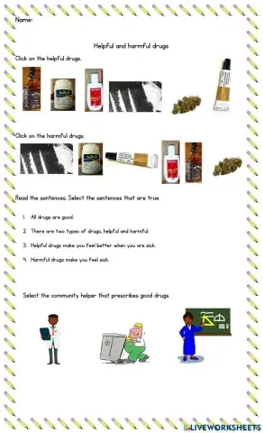 Helpful and harmful drugs