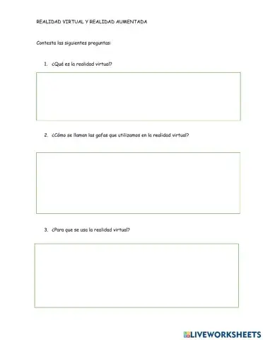 Realidad virtual y aumentada