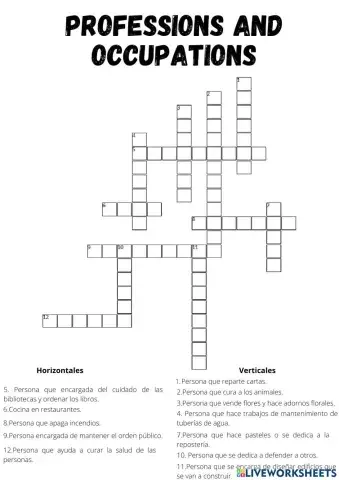 Professions and occupations