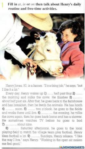 Prepositions of time