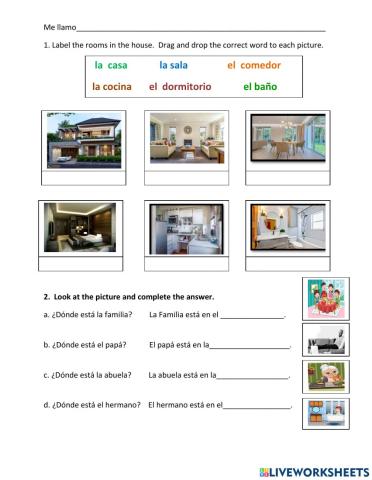 Las partes de la casa