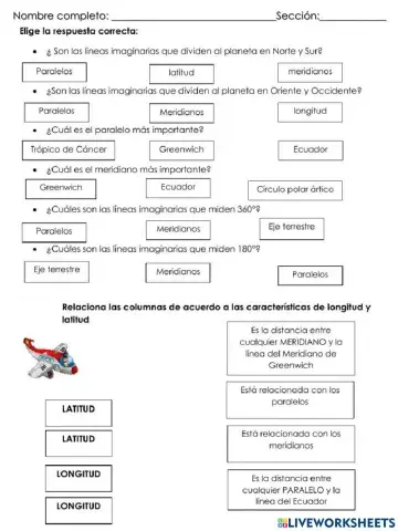 Paralelos y meridianos