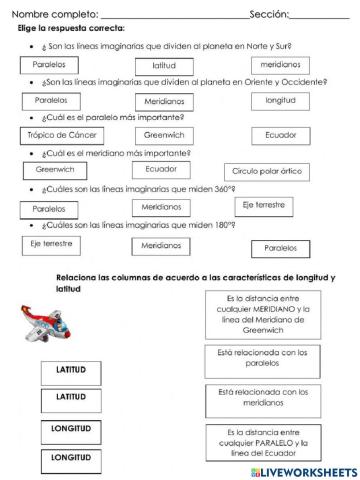 Paralelos y meridianos