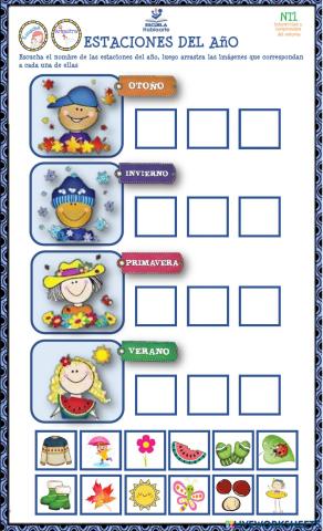 Repaso de Contenidos - Estaciones del año