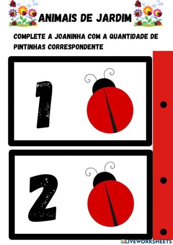 Animais de Jardim - quantidade