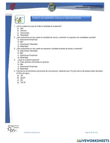 Evalúa lo aprendido Aprendizaje 2