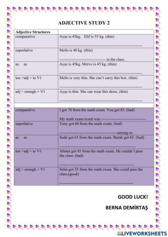 Adjective study-2