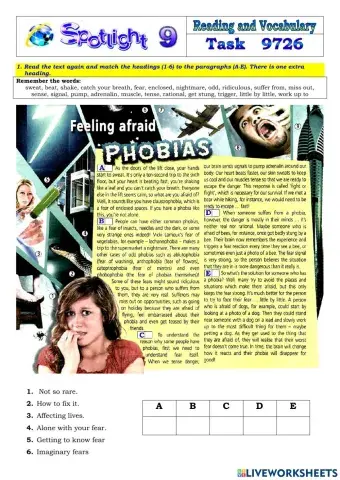 Spotlight 9 Task 9726