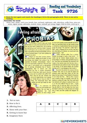 Spotlight 9 Task 9726