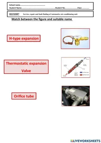 Types Ex of auto-air conditioning systems