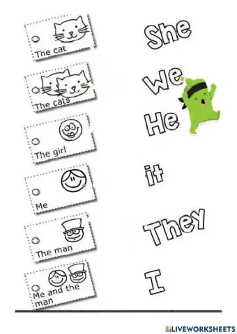 Pronombres personales en ingles