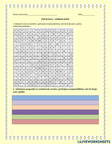 Cetățenia activă.Participarea cetățenilor la luarea deciziilor.