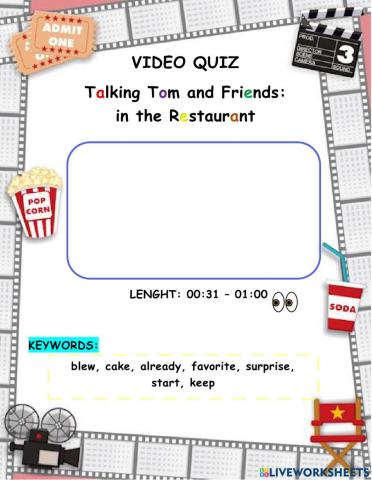 Video Quiz - Talking Tom and Friends