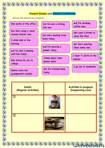 Present Simple and Present Continuous