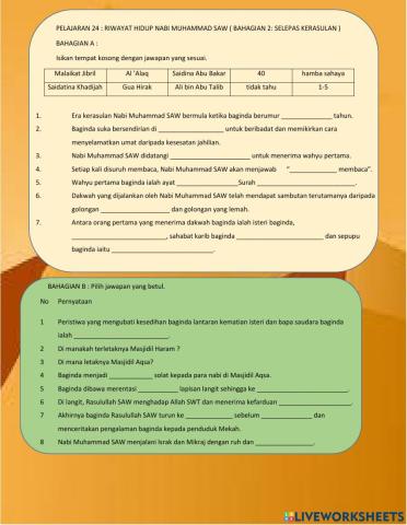Riwayat Hidup Rasulullah SAW(2)