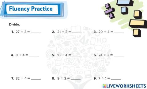 Divide by 3, 4, 0, 1
