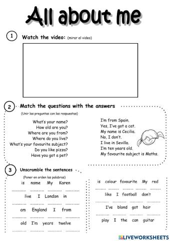 Class 1 - 1º Secundary