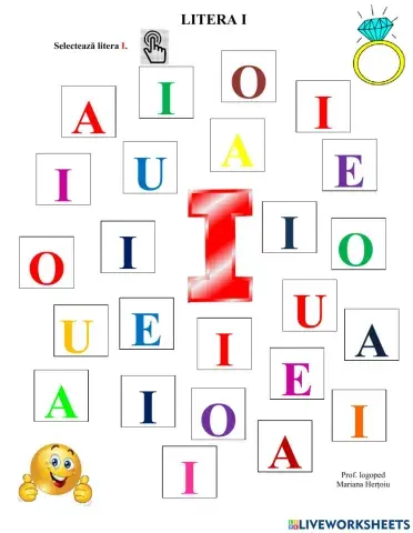 Litera I - identificare