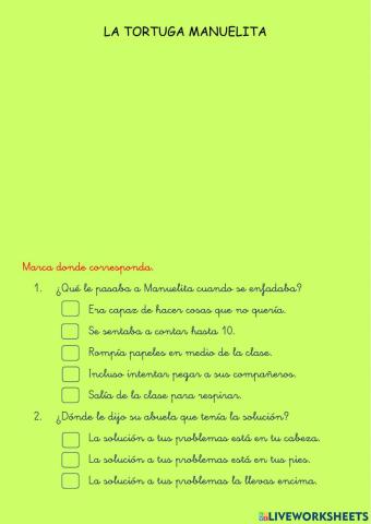 La tortuga Manuelita