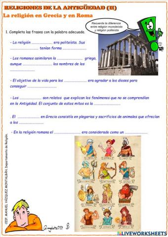 Religiones de la antigüedad (II)