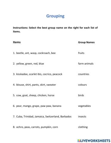 Grouping 1