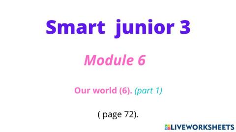 Smart Junior 3 (Our world 6)