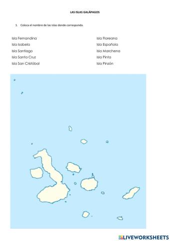 Relieve de la región Insular del Ecuador