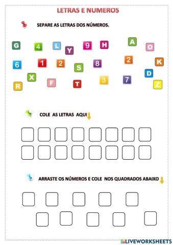 Letras e Números