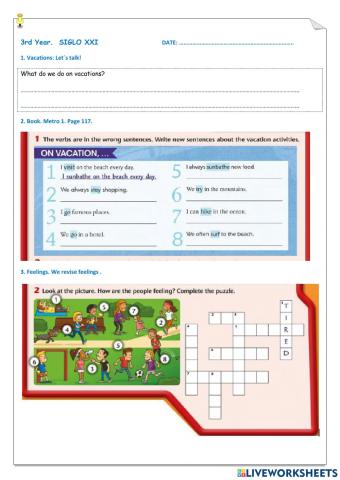 3rd year siglo xxi march 15
