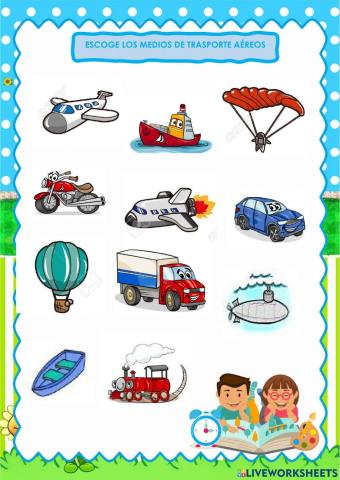 Medios de transporte aéreos